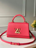 LV M59091 Louis Vuitton Twist One Handle BB High End Leathers Plum