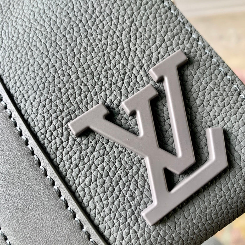 LV M59328 Louis Vuitton City Keepall Travel Men Bag Gray Aerogram