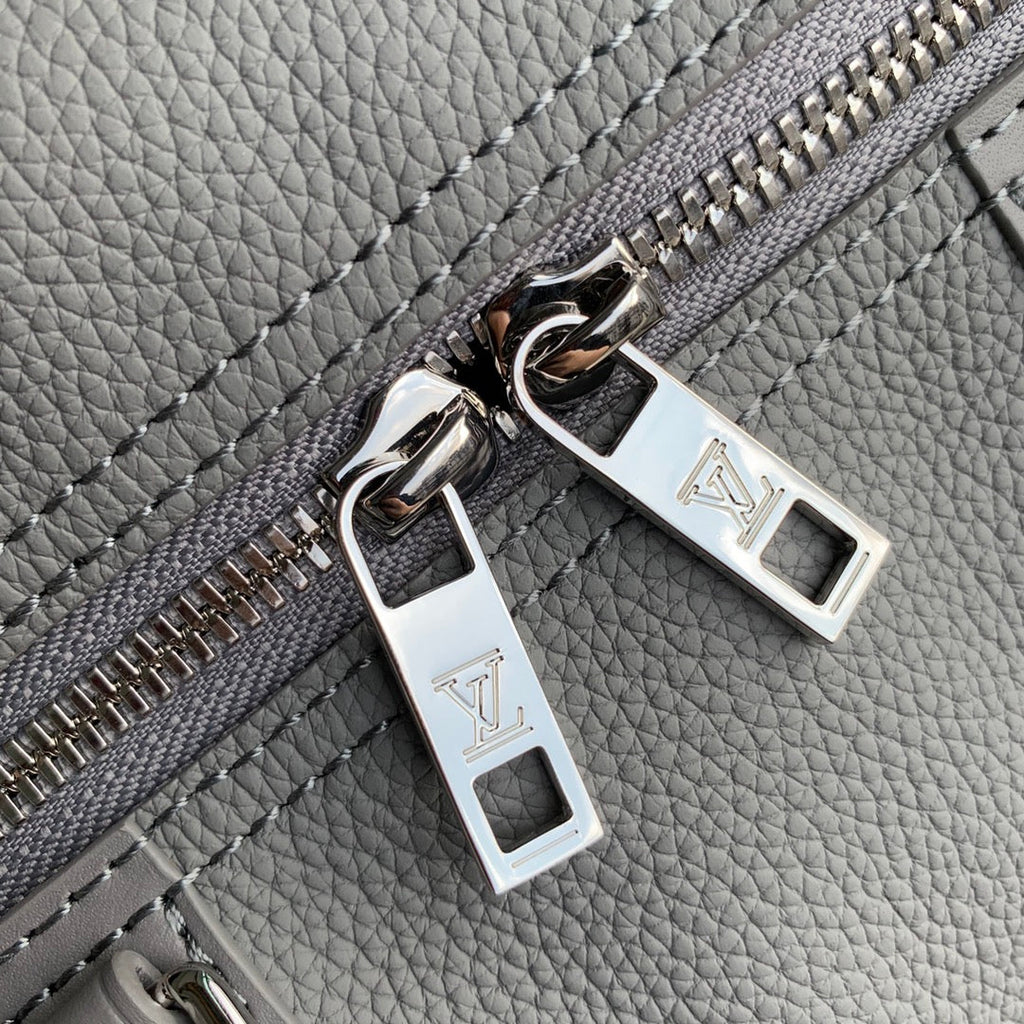 LV M59328 Louis Vuitton City Keepall Travel Men Bag Gray Aerogram