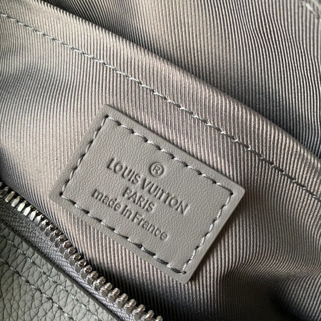 LV M59328 Louis Vuitton City Keepall Travel Men Bag Gray Aerogram