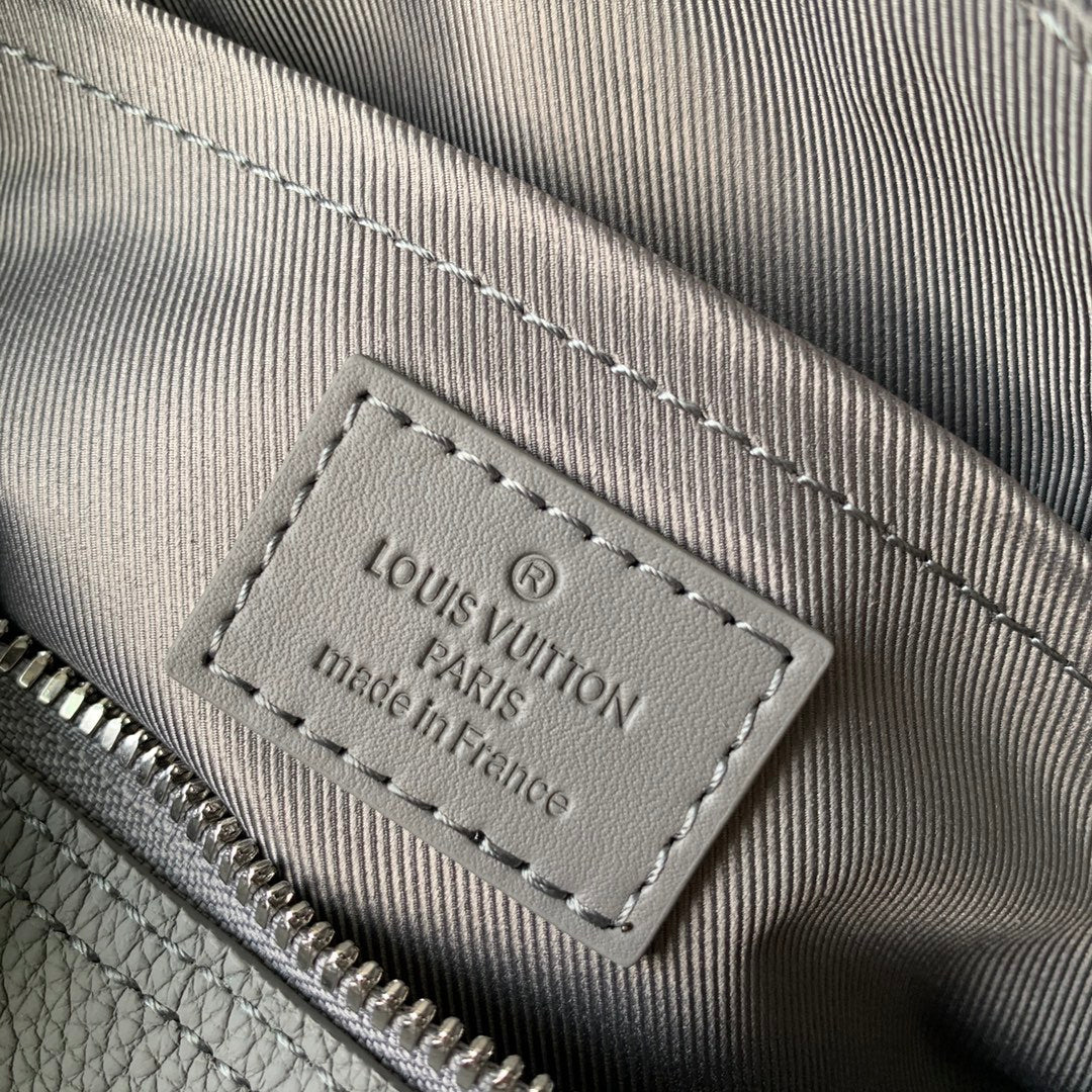 LV M59328 Louis Vuitton City Keepall Travel Men Bag Gray Aerogram