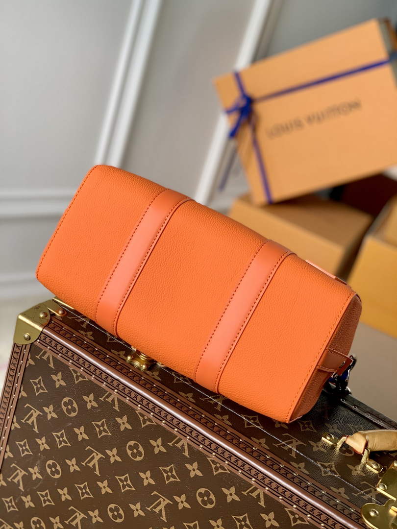 LV M59328 Louis Vuitton City Keepall Travel Men Bag Orange Aerogram