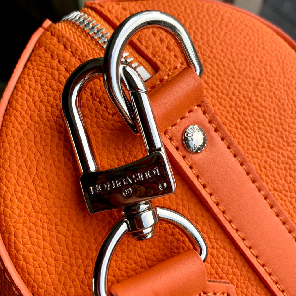LV M59328 Louis Vuitton City Keepall Travel Men Bag Orange Aerogram