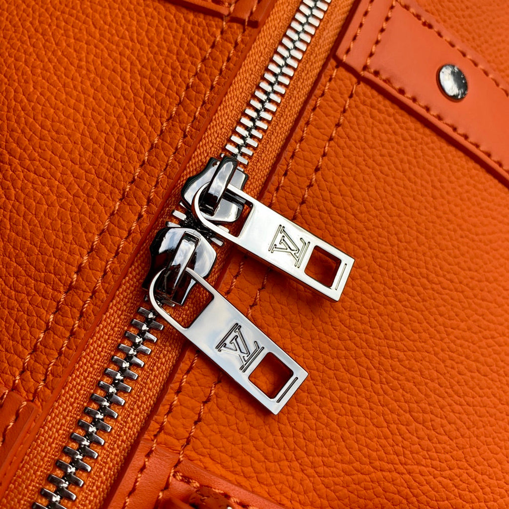 LV M59328 Louis Vuitton City Keepall Travel Men Bag Orange Aerogram