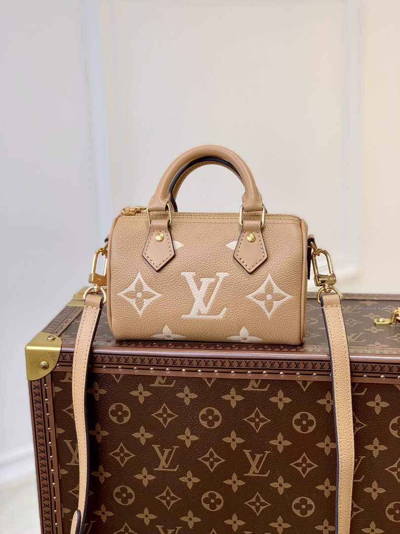LV M81457 Louis Vuitton Nano Speedy Tan