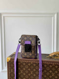 LV M81522 Louis Vuitton S-Lock Vertical wearable wallet monogram Purple