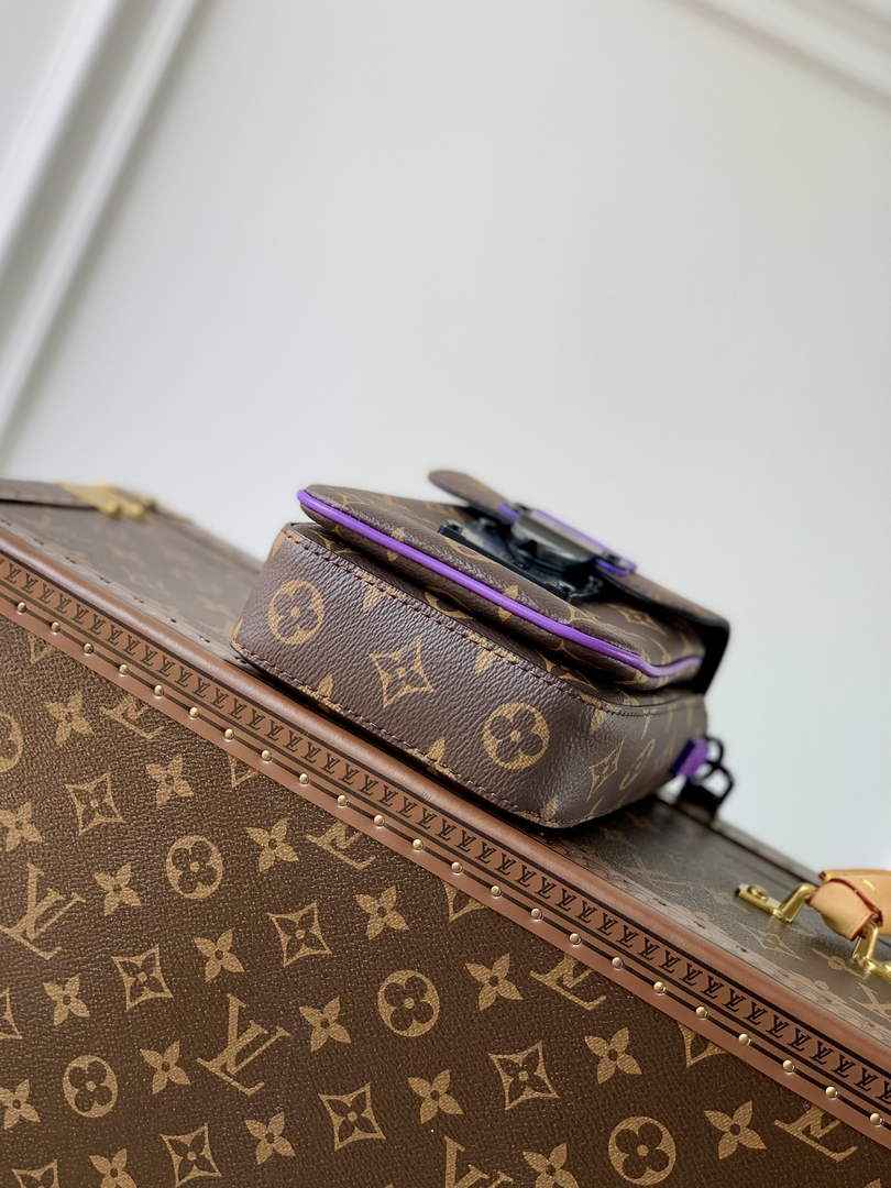 LV M81522 Louis Vuitton S-Lock Vertical wearable wallet monogram Purple