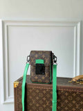 LV M81522 Louis Vuitton S-Lock Vertical wearable wallet monogram green
