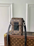 LV M81522 Louis Vuitton S-Lock Vertical wearable wallet monogram black