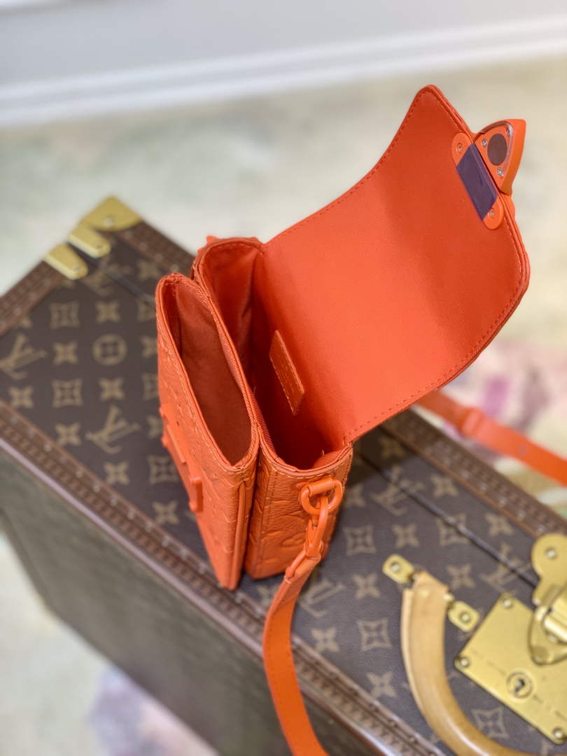 LV M81525 Louis Vuitton S-Lock Vertical wearable wallet orange - Default Title - View 8