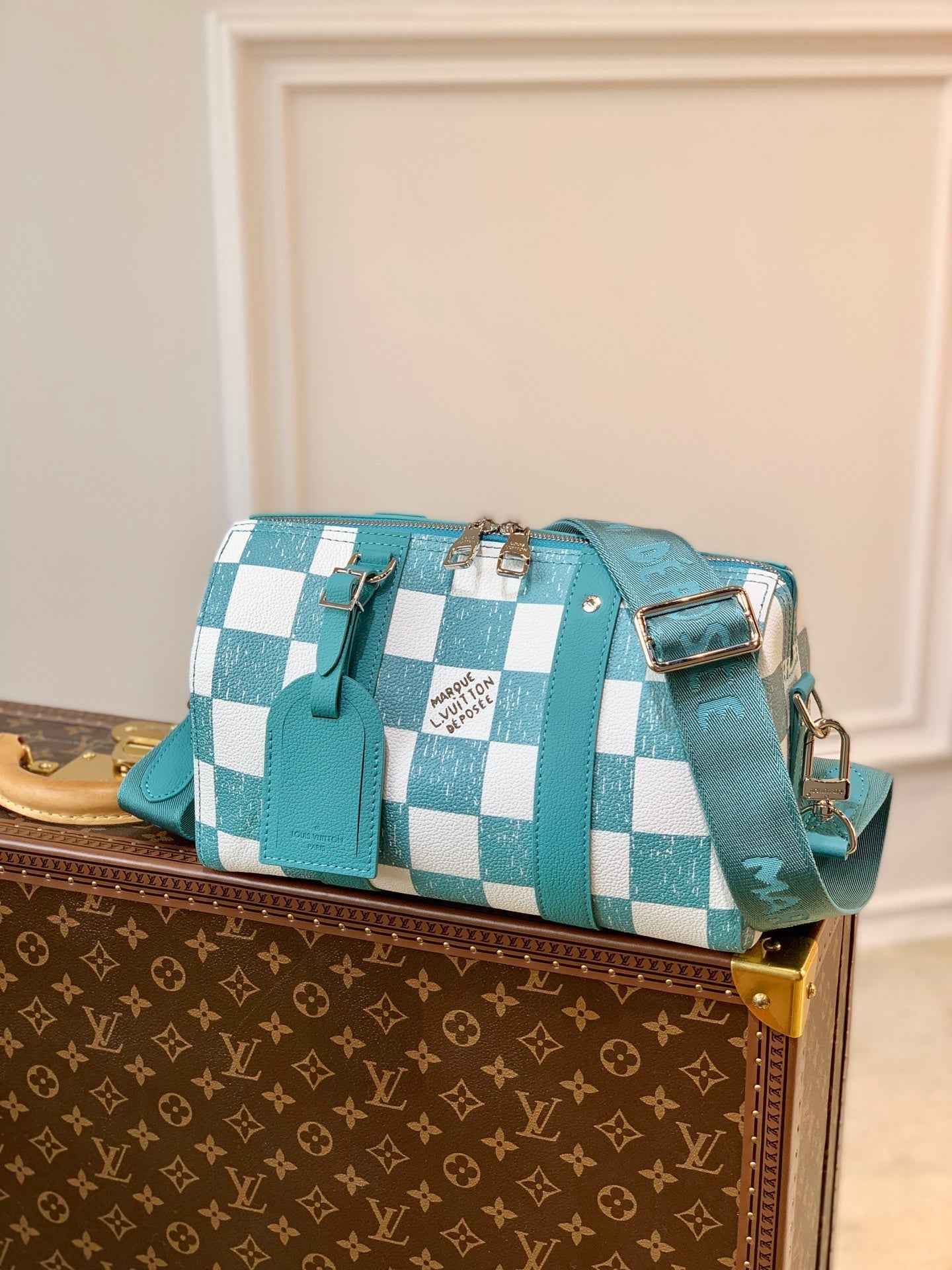 LV N50076 Louis Vuitton City Keepall Travel Men Bag Green