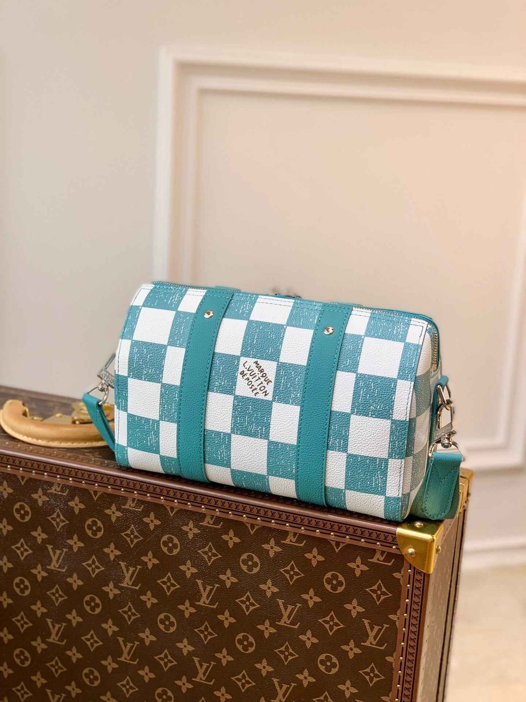 LV N50076 Louis Vuitton City Keepall Travel Men Bag Green