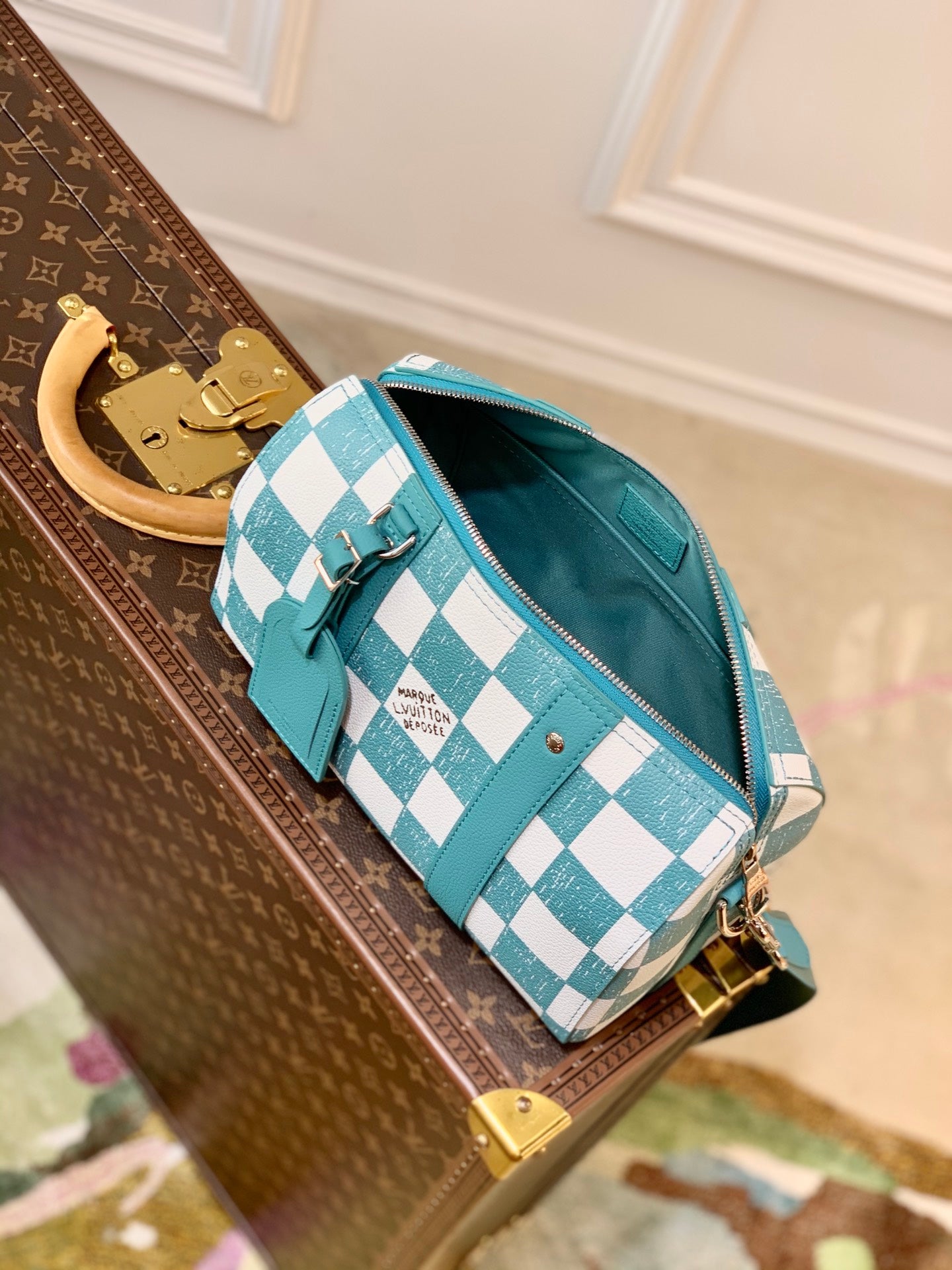 LV N50076 Louis Vuitton City Keepall Travel Men Bag Green
