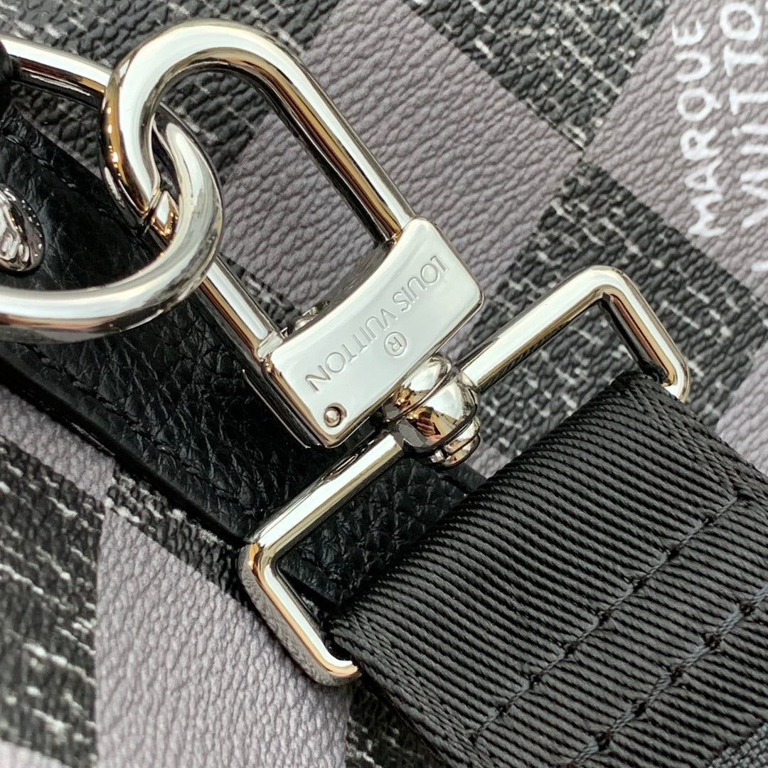 LV N80404 Louis Vuitton Keepall Bandouliere 45 Travel Bag Black