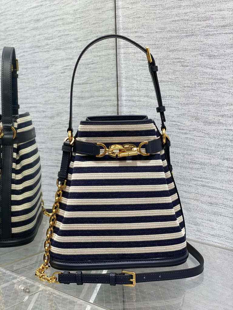 Medium C'est Dior Bag M2271 Blue Jacquard - Default Title - View 2