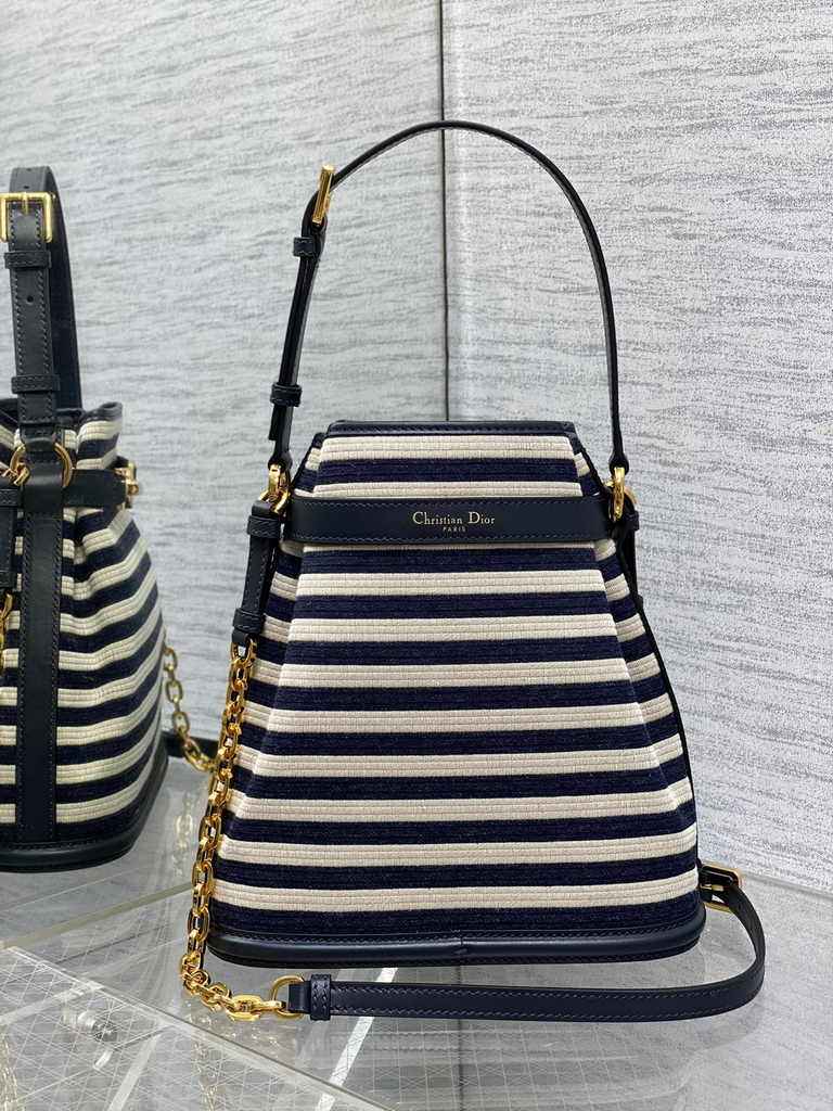 Medium C'est Dior Bag M2271 Blue Jacquard - Default Title - View 3