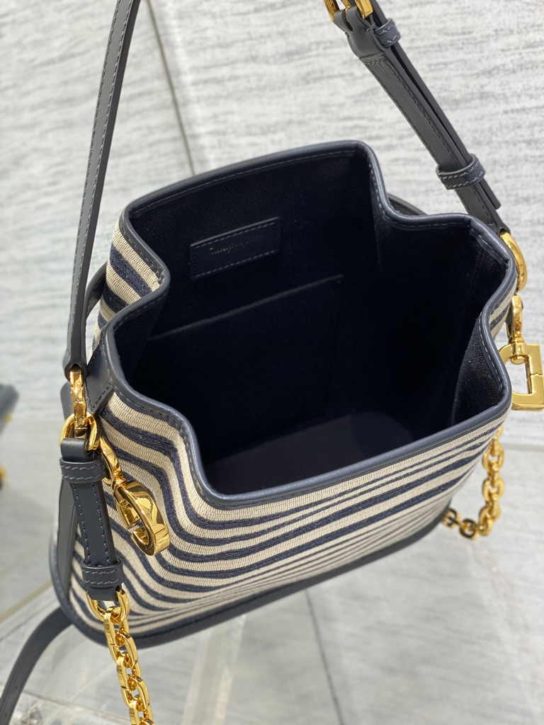 Medium C'est Dior Bag M2271 Blue Jacquard - Default Title - View 6