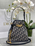 Medium C'est Dior Bag M2271 Blue Dior Oblique Jacquard - Default Title - View 1