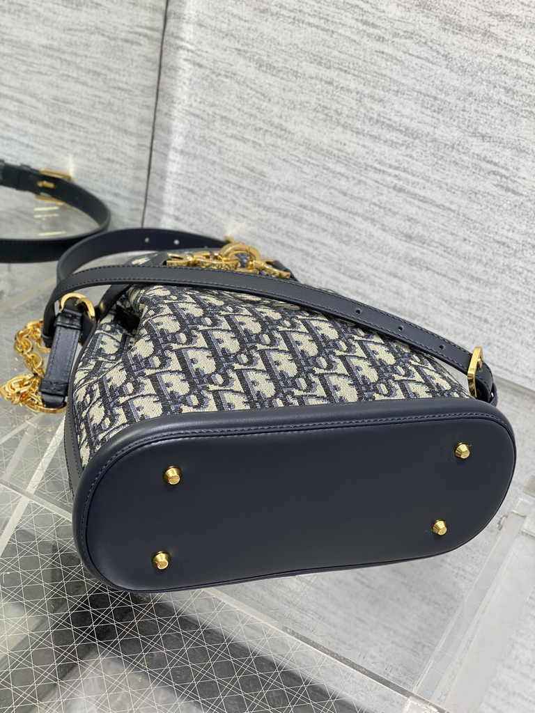 Medium C'est Dior Bag M2271 Blue Dior Oblique Jacquard - Default Title - View 5