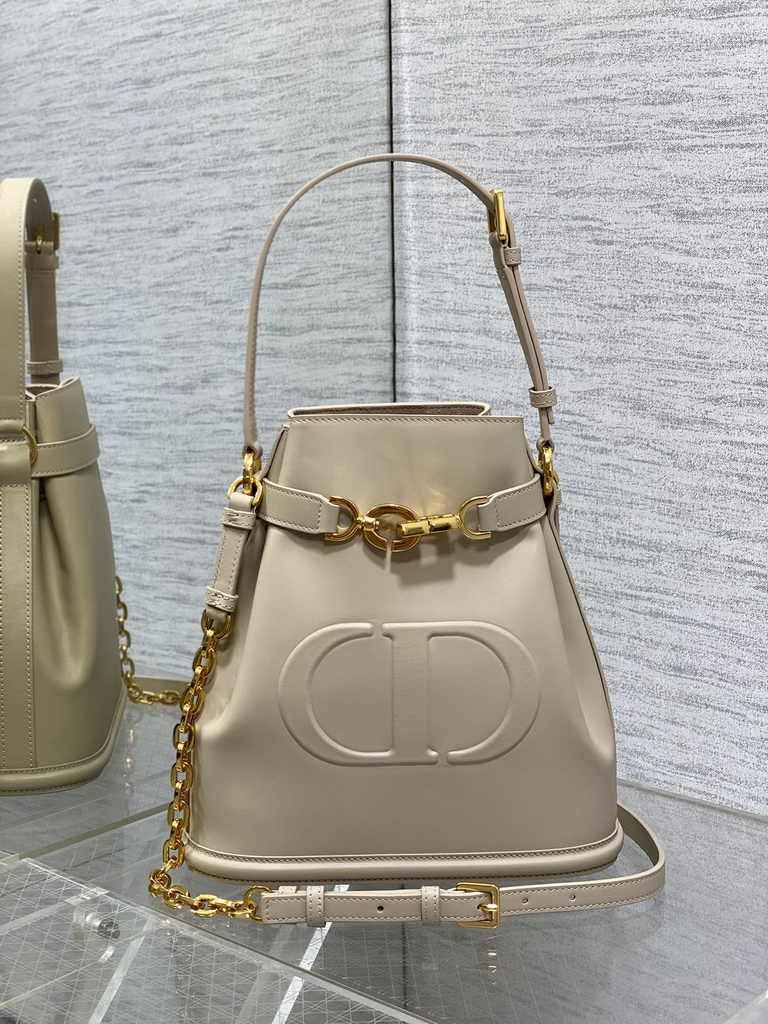 Medium C'est Dior Bag M2271 Apricot CD-Embossed Calfskin - Default Title - View 2