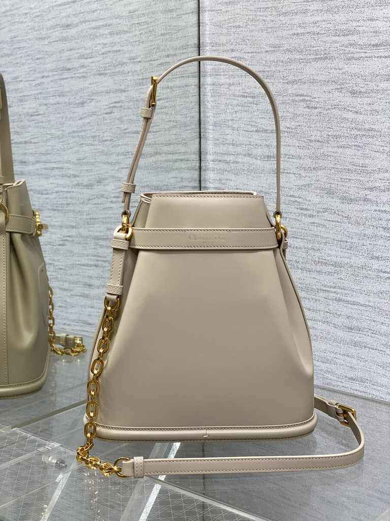 Medium C'est Dior Bag M2271 Apricot CD-Embossed Calfskin - Default Title - View 3