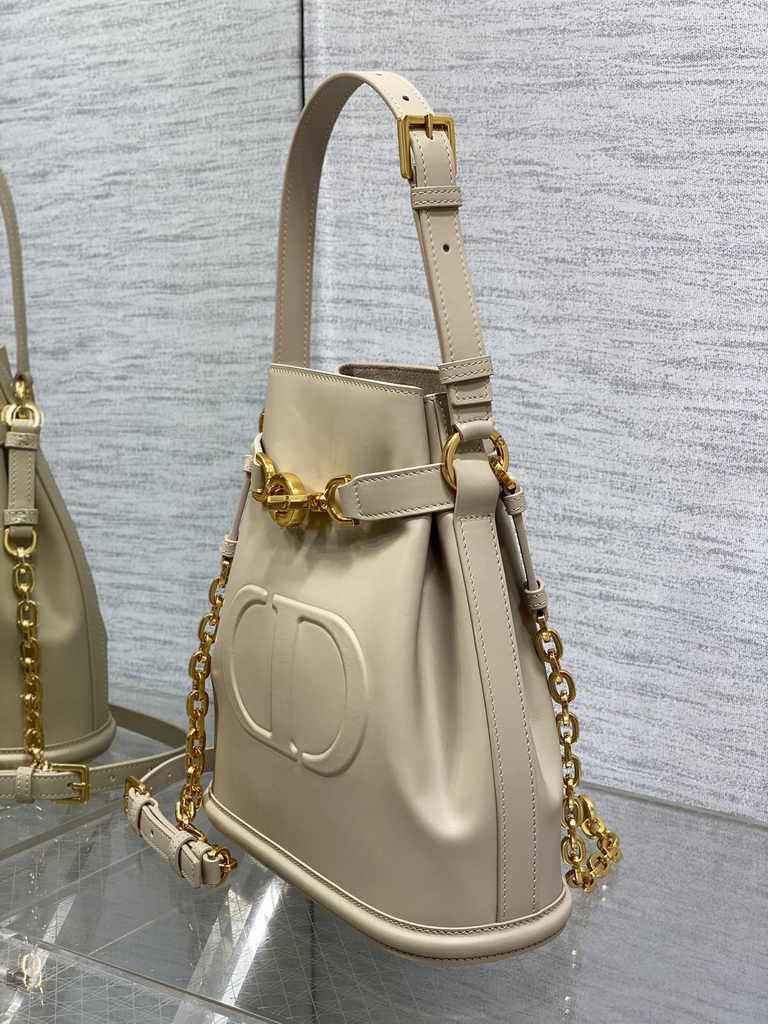 Medium C'est Dior Bag M2271 Apricot CD-Embossed Calfskin - Default Title - View 4