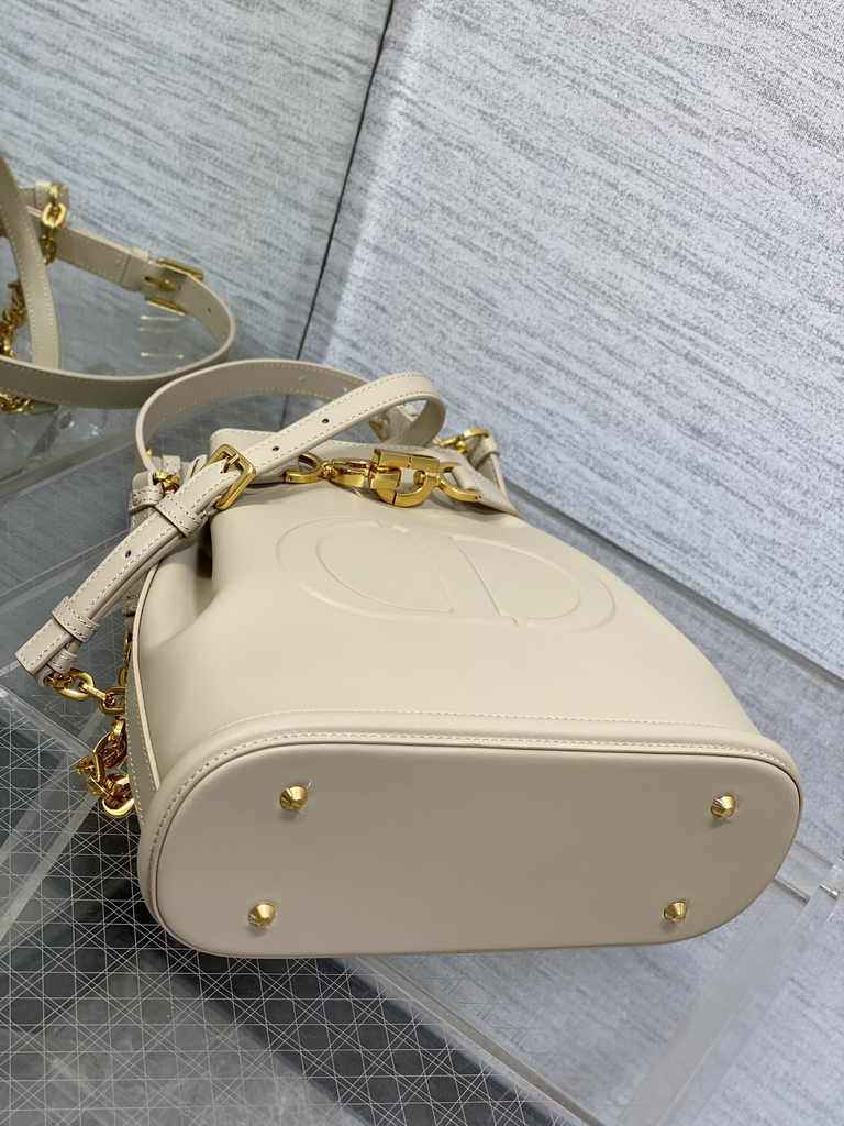 Medium C'est Dior Bag M2271 Apricot CD-Embossed Calfskin - Default Title - View 5