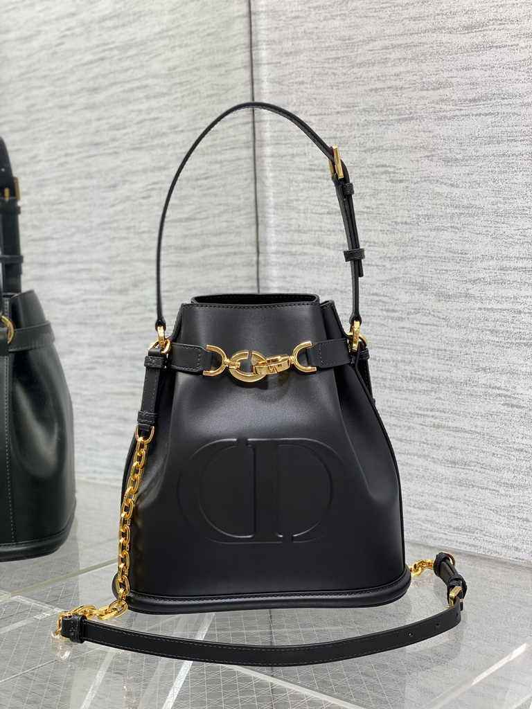 Medium C'est Dior Bag M2271 Black CD-Embossed Calfskin - Default Title - View 2