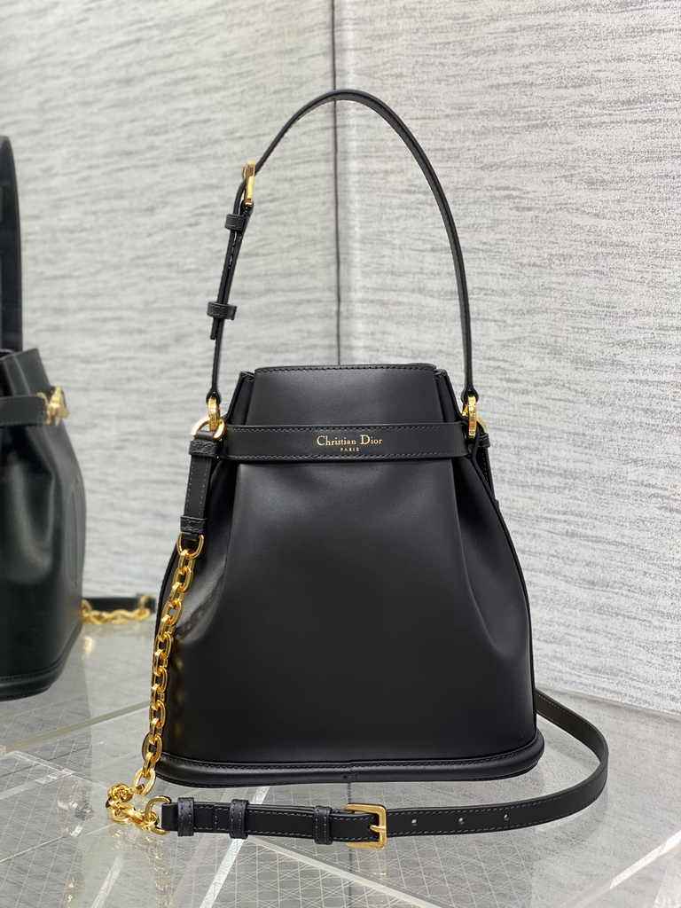 Medium C'est Dior Bag M2271 Black CD-Embossed Calfskin - Default Title - View 3