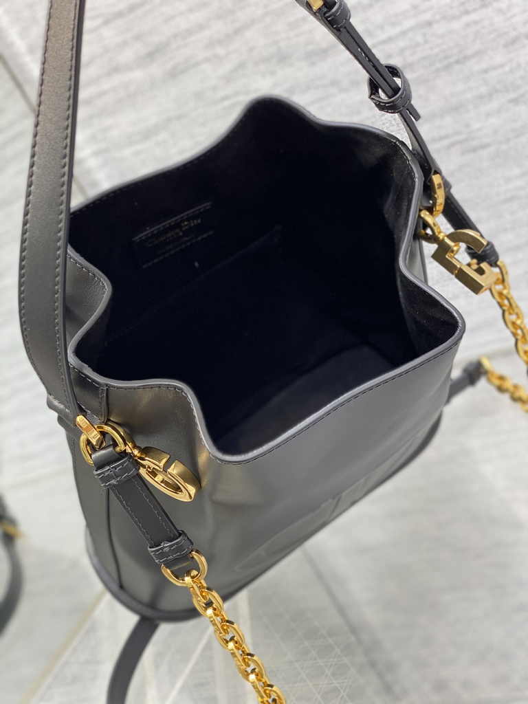Medium C'est Dior Bag M2271 Black CD-Embossed Calfskin - Default Title - View 6