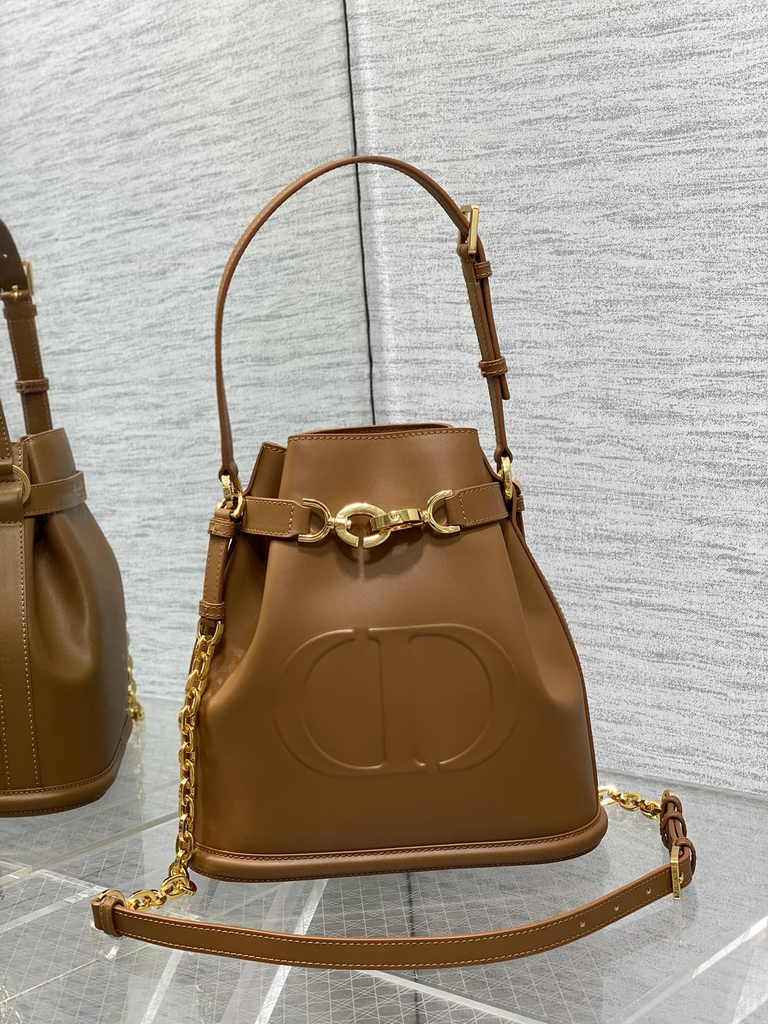 Medium C'est Dior Bag M2271 Golden Saddle CD-Embossed Calfskin - Default Title - View 2