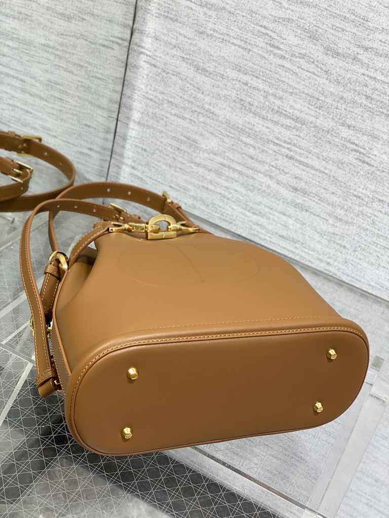 Medium C'est Dior Bag M2271 Golden Saddle CD-Embossed Calfskin - Default Title - View 5