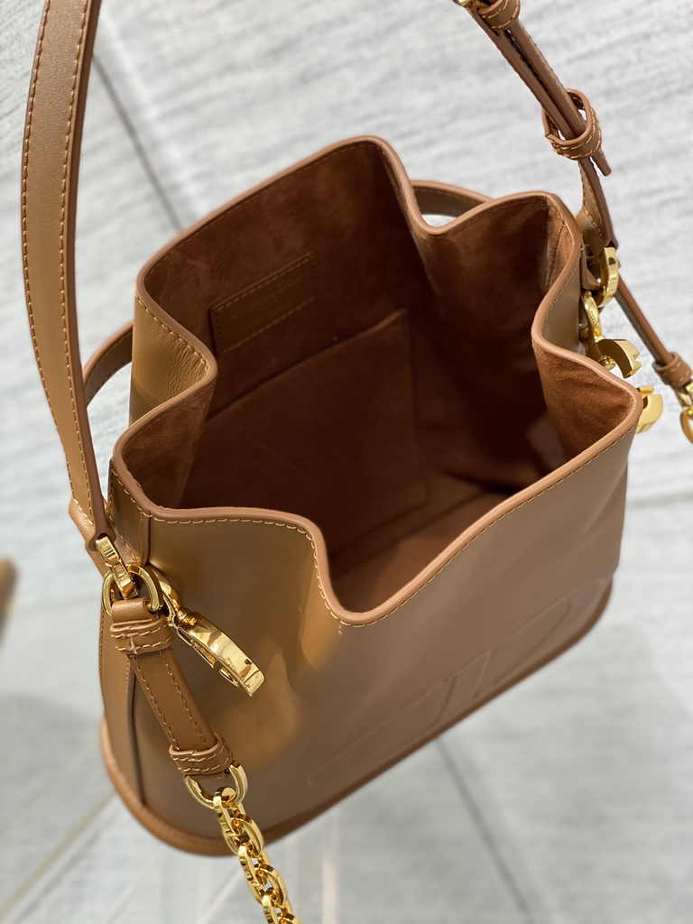 Medium C'est Dior Bag M2271 Golden Saddle CD-Embossed Calfskin - Default Title - View 6