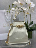 Medium C'est Dior Bag M2271 Beige CD-Embossed Calfskin - Default Title - View 1