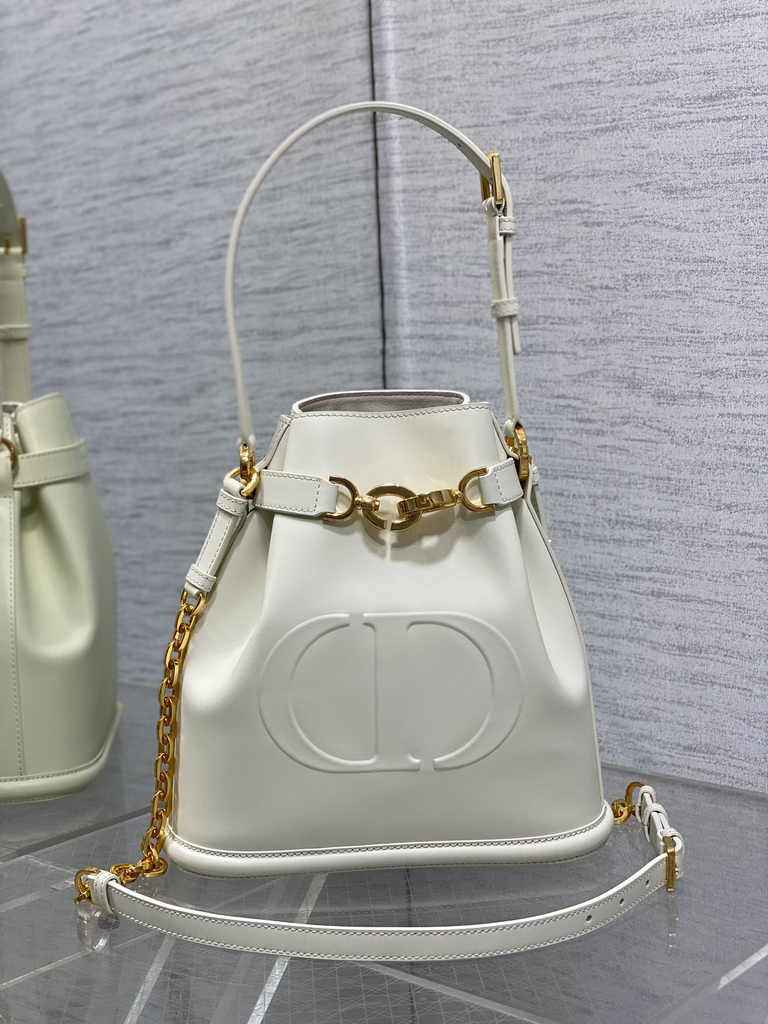 Medium C'est Dior Bag M2271 Beige CD-Embossed Calfskin - Default Title - View 2