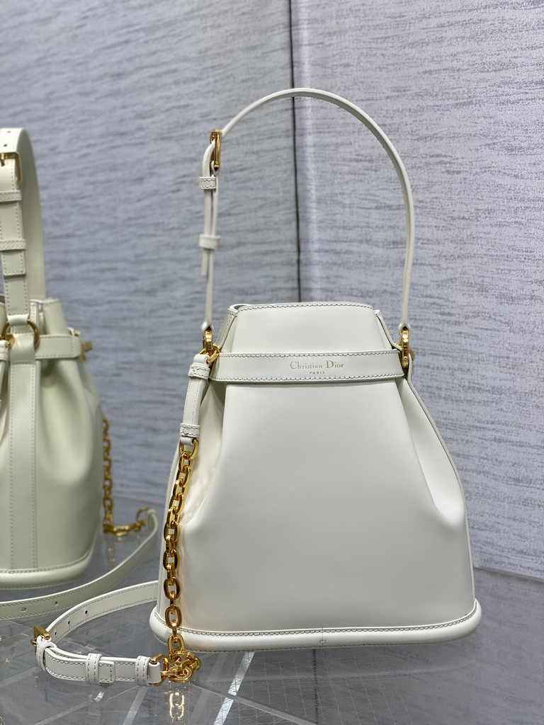 Medium C'est Dior Bag M2271 Beige CD-Embossed Calfskin - Default Title - View 3