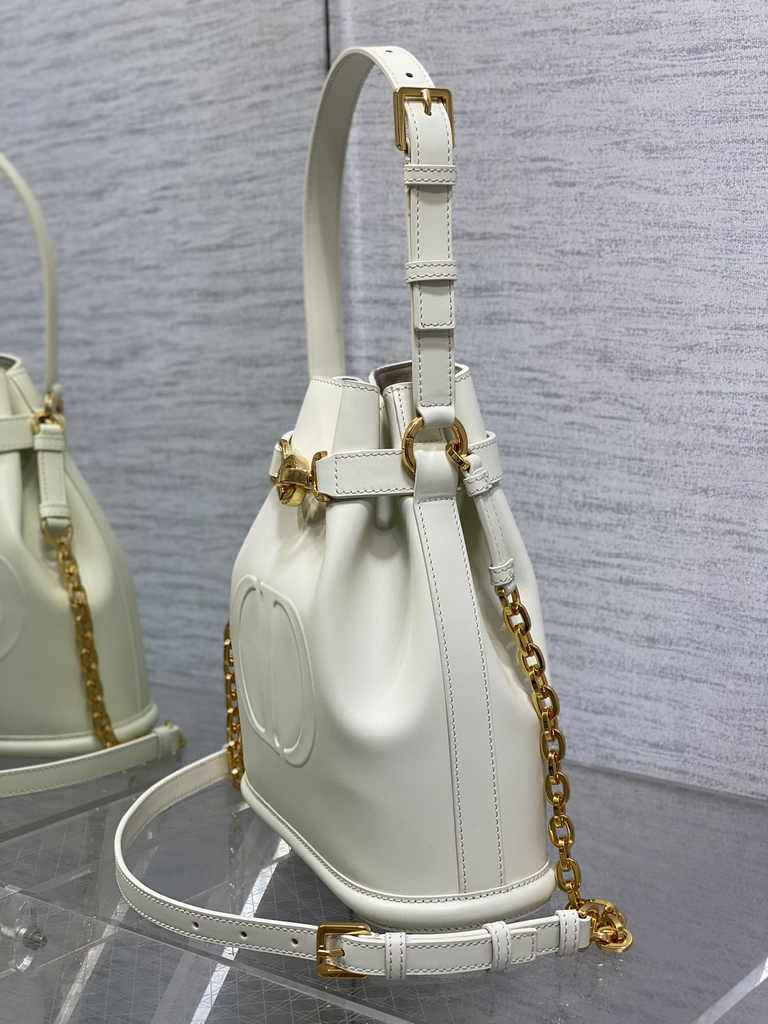 Medium C'est Dior Bag M2271 Beige CD-Embossed Calfskin - Default Title - View 4