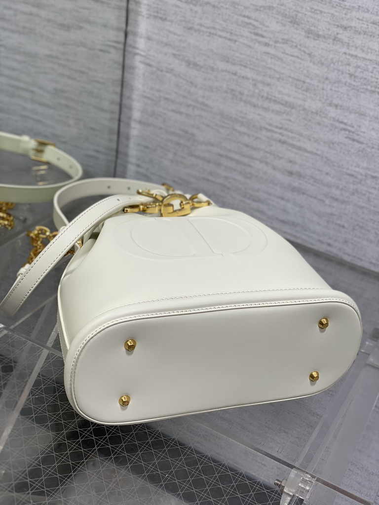 Medium C'est Dior Bag M2271 Beige CD-Embossed Calfskin - Default Title - View 5