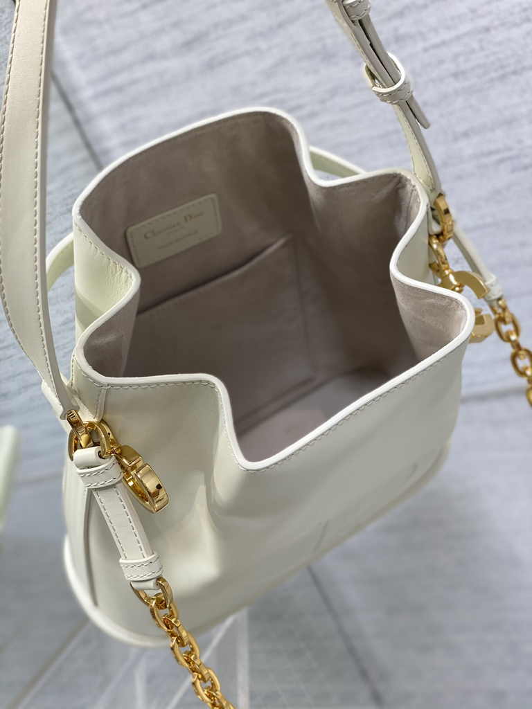 Medium C'est Dior Bag M2271 Beige CD-Embossed Calfskin - Default Title - View 6