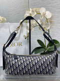 Medium D-Journey Bag - M2417 - Blue Dior Oblique Jacquard - Default Title - View 1