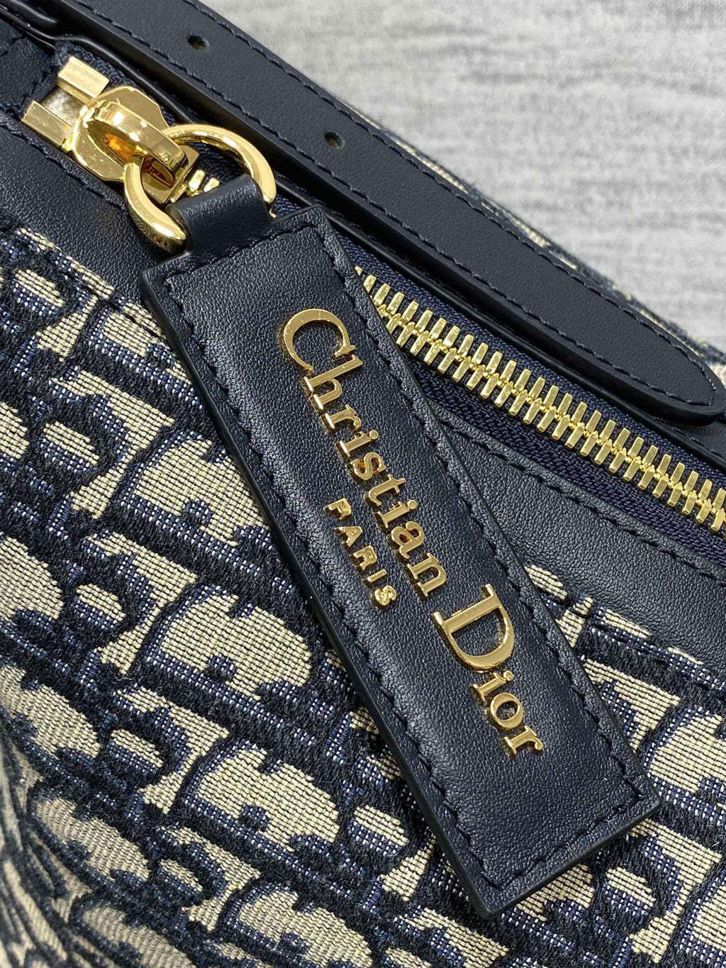 Medium D-Journey Bag - M2417 - Blue Dior Oblique Jacquard - Default Title - View 3