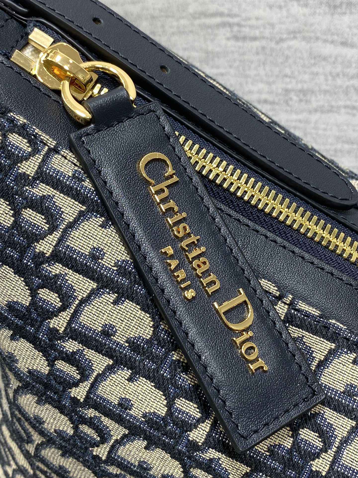 Medium D-Journey Bag - M2417 - Blue Dior Oblique Jacquard - Default Title - View 3