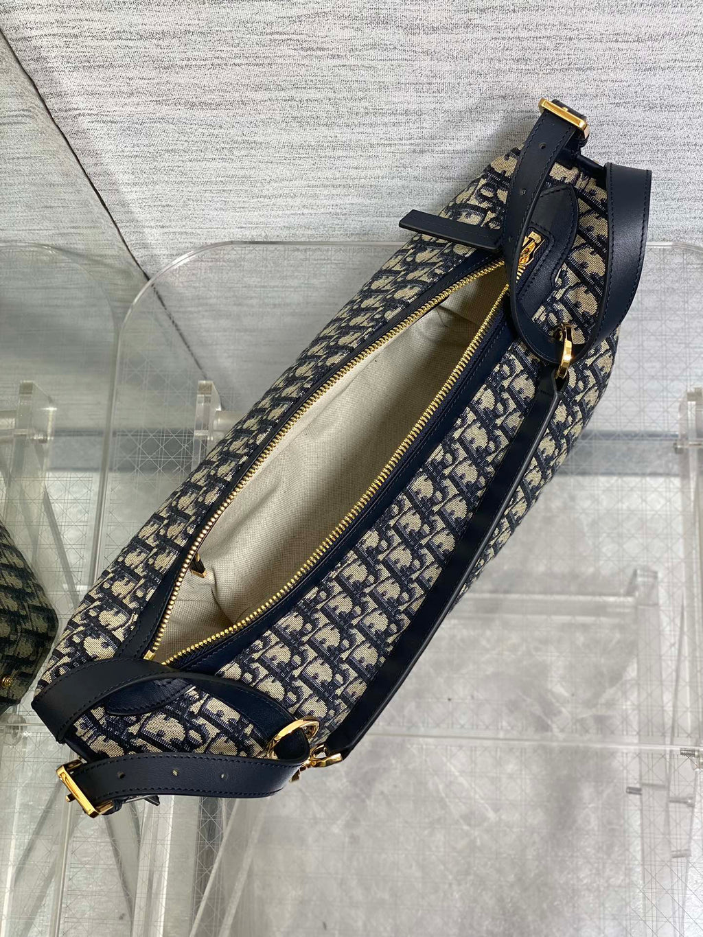 Medium D-Journey Bag - M2417 - Blue Dior Oblique Jacquard - Default Title - View 9