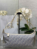 Medium D-Journey Bag - M2417 - Blue Dior Oblique Chambray - Default Title - View 1
