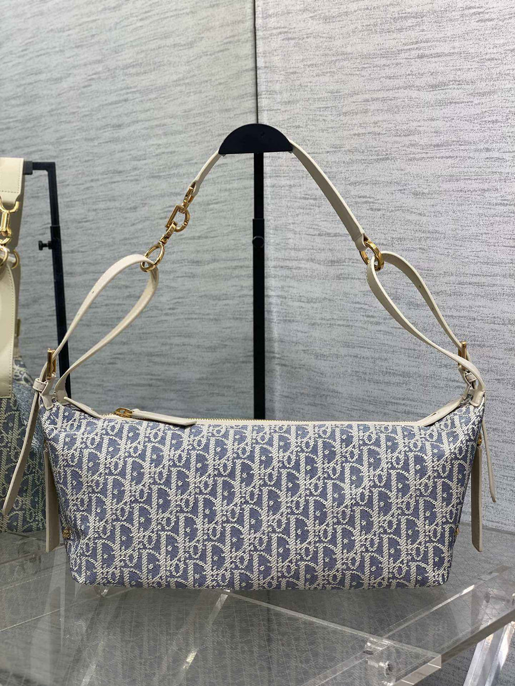 Medium D-Journey Bag - M2417 - Blue Dior Oblique Chambray - Default Title - View 2