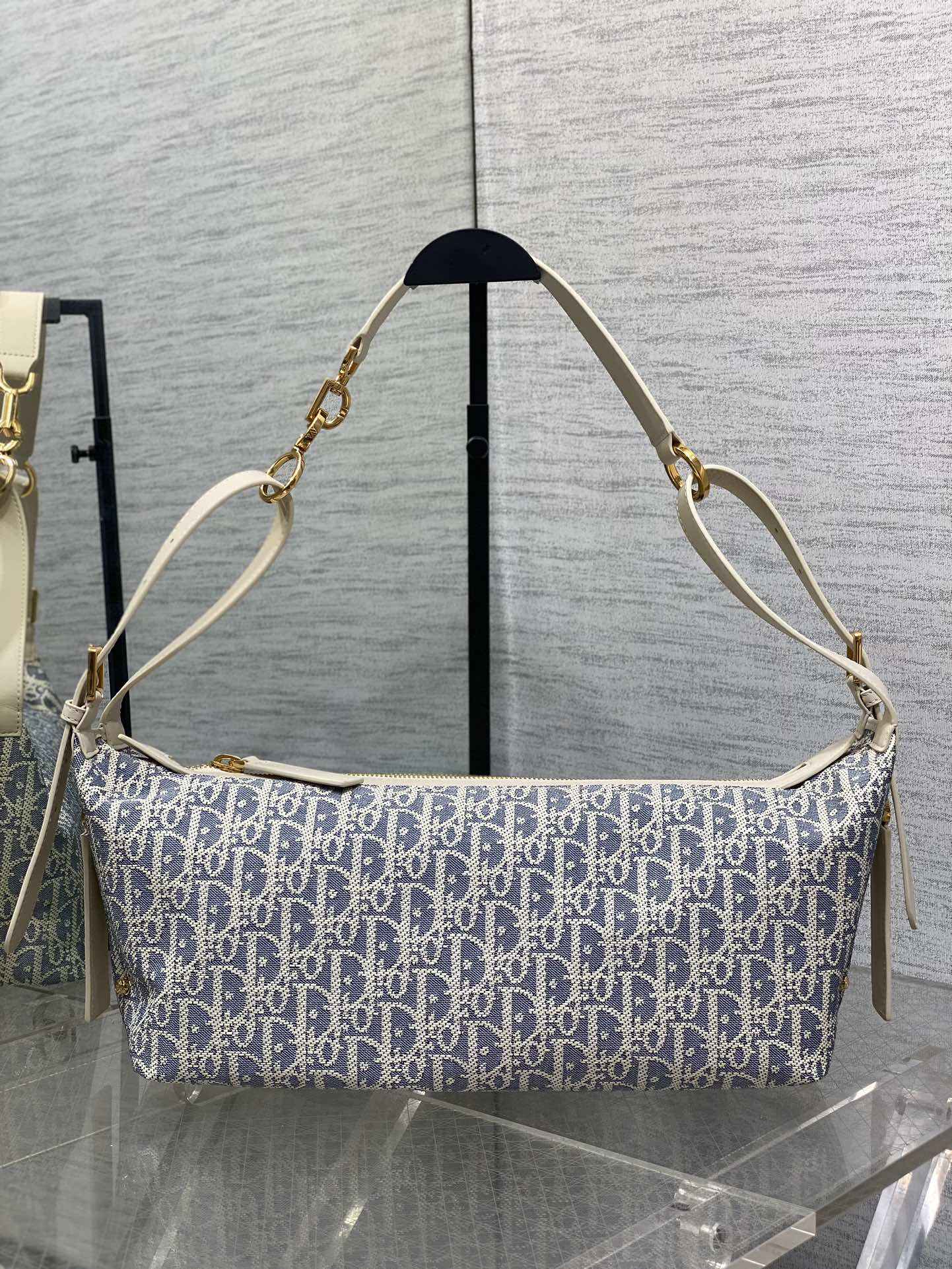 Medium D-Journey Bag - M2417 - Blue Dior Oblique Chambray - Default Title - View 2