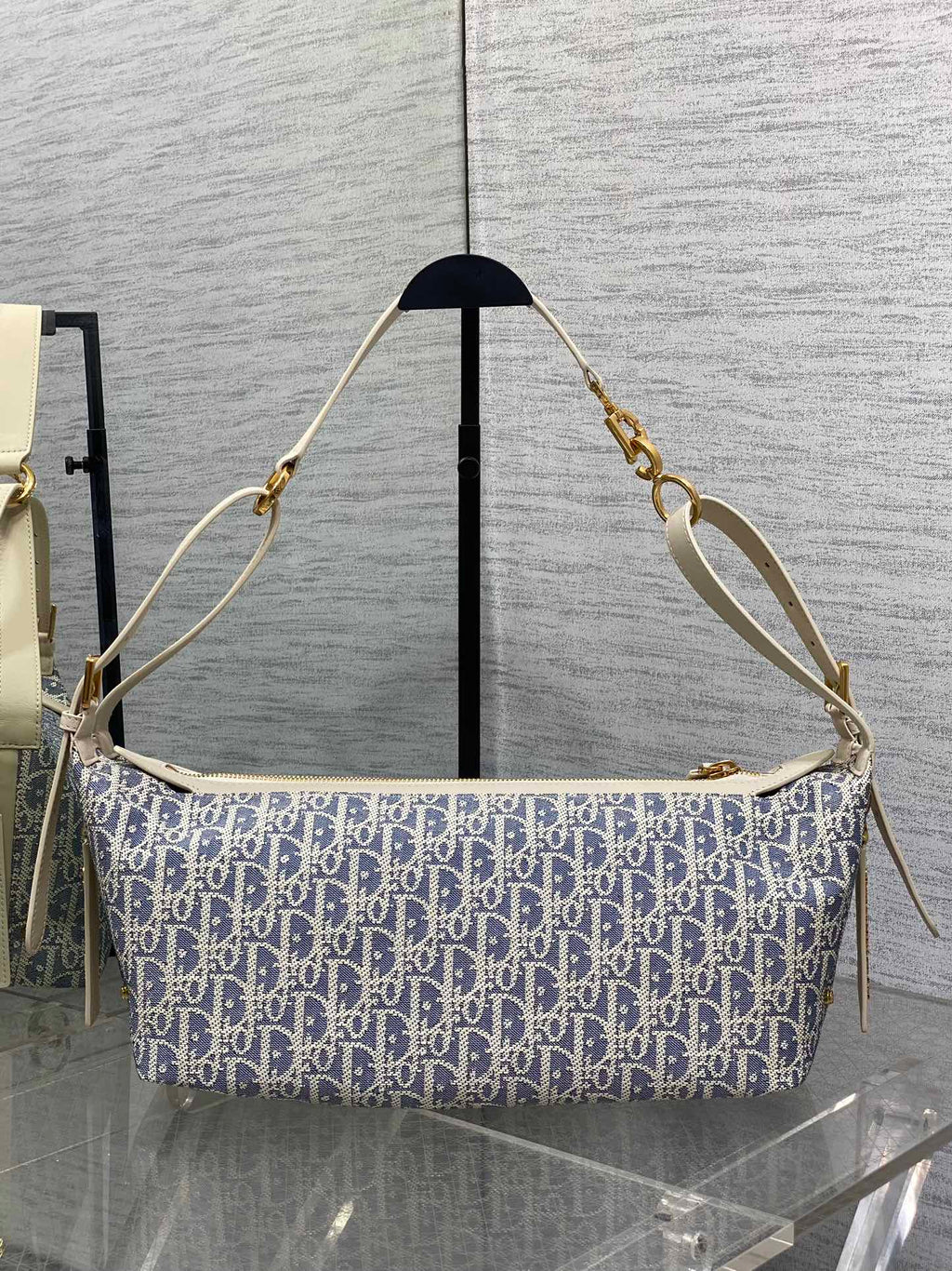 Medium D-Journey Bag - M2417 - Blue Dior Oblique Chambray - Default Title - View 6