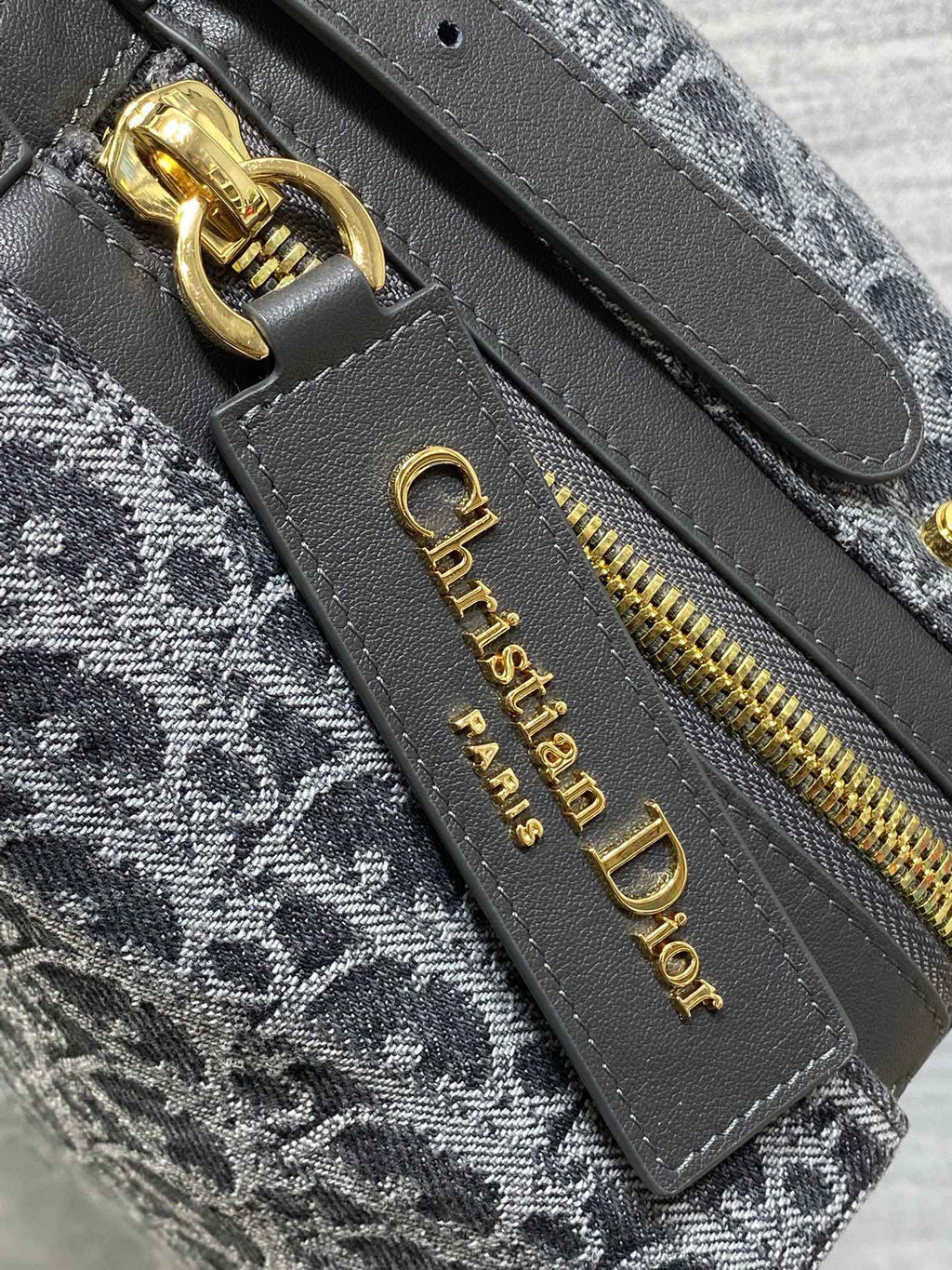 Medium D-Journey Bag - M2417 - Gray Denim Dior Oblique Jacquard - Default Title - View 4