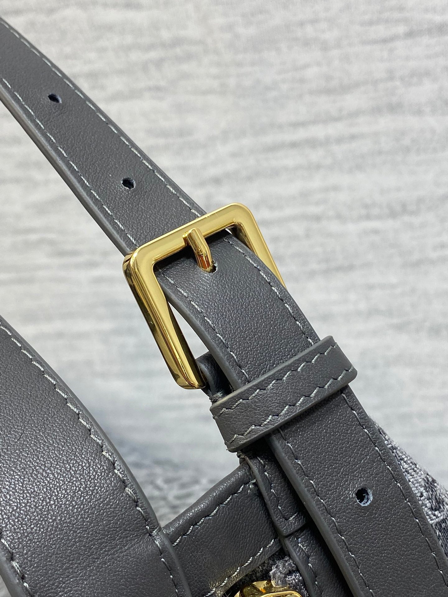Medium D-Journey Bag - M2417 - Gray Denim Dior Oblique Jacquard - Default Title - View 5