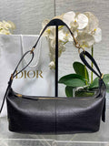 Medium D-Journey Bag in Vintage Smooth Calfskin - M2417 - Black Leather with Gold - Default Title - View 1